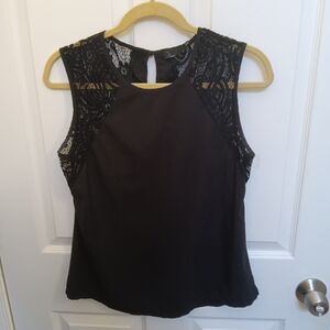 nOir Jewelry Elegant Black Lace Blouse